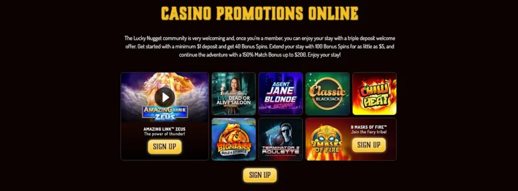 Lucky Nugget Casino Promotions