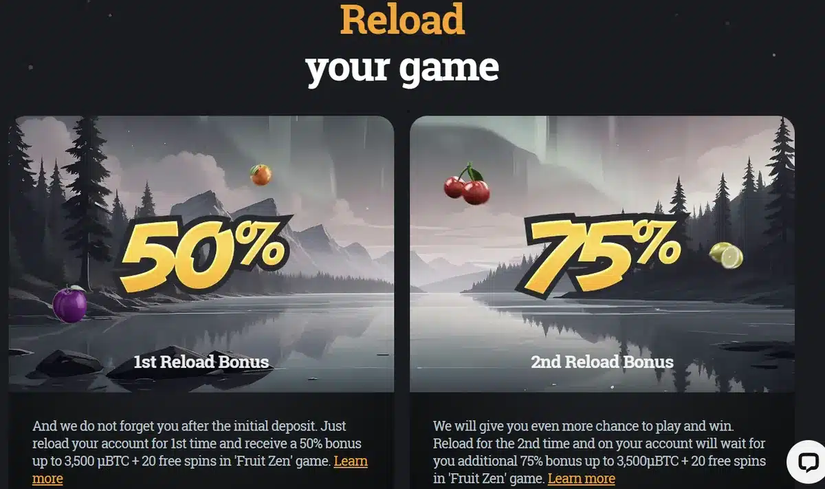 Bspin.io 50% and 75% reload bonuses