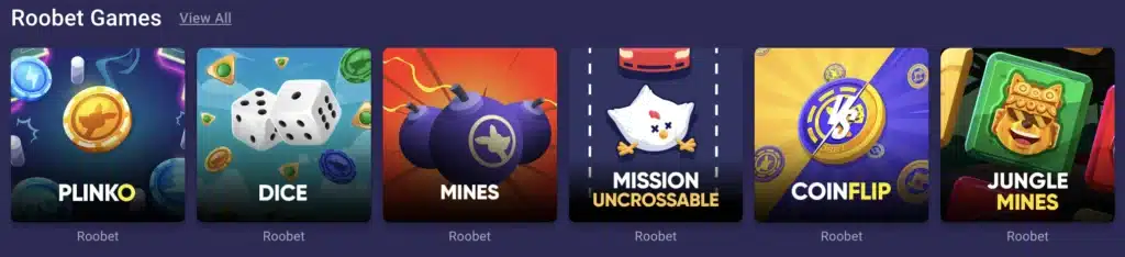 Crash Games at Roobet Casino